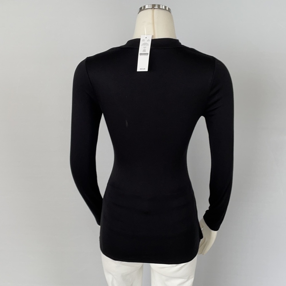 NWT WHBM Draped Neck Jersey Top XXS - Picture 11 of 16